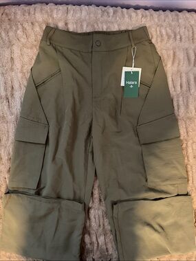 HALARA Men's Olive Cargo Pants with Utility Pockets